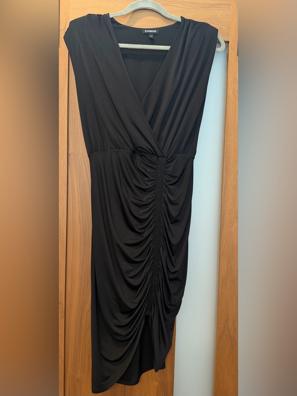 Express Black stretchy dress knee length
